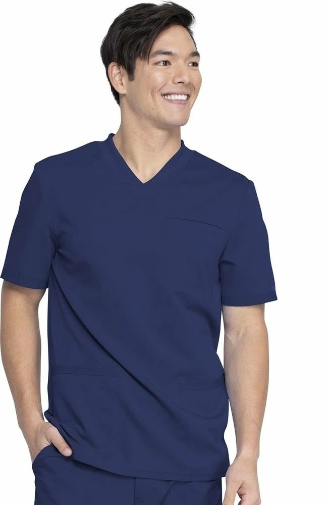 Dickies Men's Knitted Panel Solid Scrub Top 3 Dickies Men's Knitted Panel Solid Scrub Top