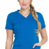 Dickies Women's V-Neck Rib Knit Panel Solid Scrub Top 1 Dickies Women's V-Neck Rib Knit Panel Solid Scrub Top -Cherokee Shop 1 di dk870 650