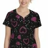 Healing Hands Clearance Women's Isabel Love And Beyond Print Scrub Top -Cherokee Shop 1 hh 2218 printclearancelab 650