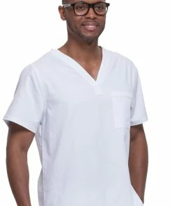 Healing Hands Clearance Men's James V-Neck Solid Scrub Top