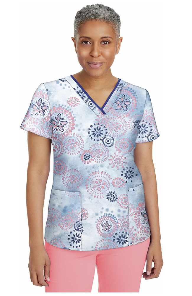 Healing Hands Clearance Women's Amanda Mystic Watercolor Print Scrub Top 3 Healing Hands Clearance Women's Amanda Mystic Watercolor Print Scrub Top