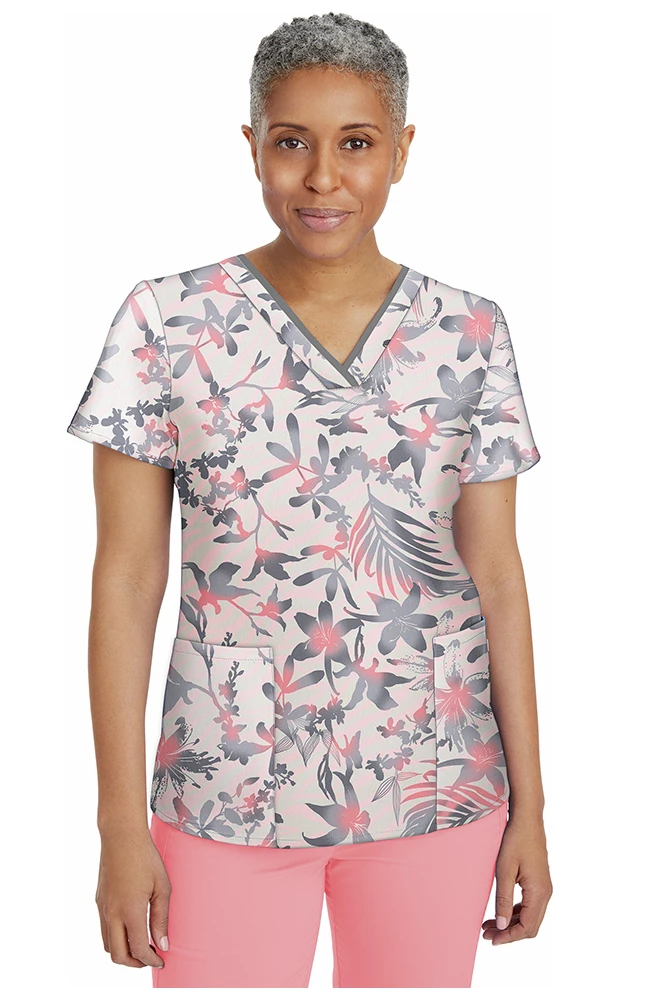 Healing Hands Clearance Women's Amanda Surf's Up Print Scrub Top 3 Healing Hands Clearance Women's Amanda Surf's Up Print Scrub Top