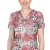 Healing Hands Clearance Women's Amanda Textured Skin Print Scrub Top -Cherokee Shop 1 hh 2266 printclearancetsk 650