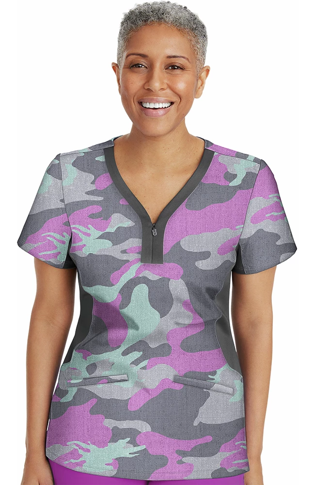 Healing Hands Clearance Women's Jessi Camouflage Print Scrub Top 3 Healing Hands Clearance Women's Jessi Camouflage Print Scrub Top