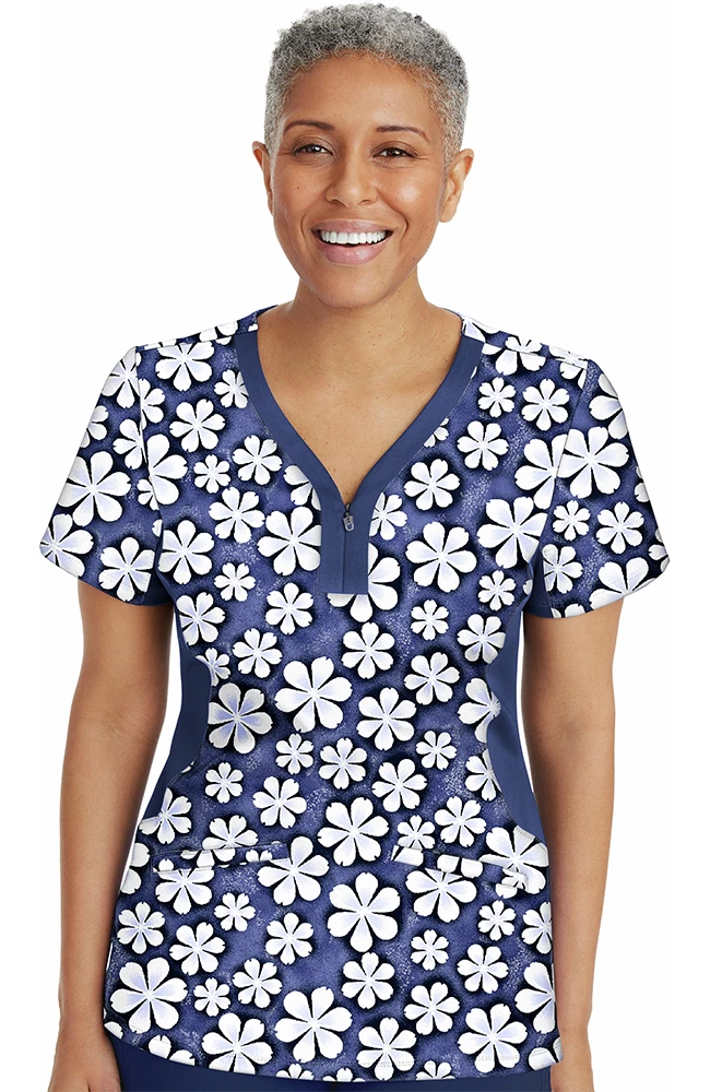 Healing Hands Clearance Women's Jessi Just Daisies Print Scrub Top 3 Healing Hands Clearance Women's Jessi Just Daisies Print Scrub Top