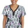 Healing Hands Clearance Women's Jessi Y-Neck Tribal Sky Print Scrub Top 2 Healing Hands Clearance Women's Jessi Y-Neck Tribal Sky Print Scrub Top -Cherokee Shop 1 hh 2270 printclearancetrs 650