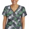 Healing Hands Clearance Women's Jessi Y-Neck Wild Strokes Print Scrub Top 2 Healing Hands Clearance Women's Jessi Y-Neck Wild Strokes Print Scrub Top -Cherokee Shop 1 hh 2270 printclearancewis 650