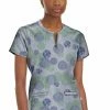 Healing Hands Clearance Women's Ivy Circular Flow Print Scrub Top -Cherokee Shop 1 hh 2271 printclearancecif 650