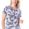 Healing Hands Clearance Women's Jean Bella Paisley Print Scrub Top -Cherokee Shop 1 hh 2339 printclearancebpa 650
