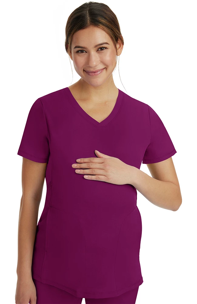 Healing Hands Women's Mila Maternity Solid Scrub Top 3 Healing Hands Women's Mila Maternity Solid Scrub Top