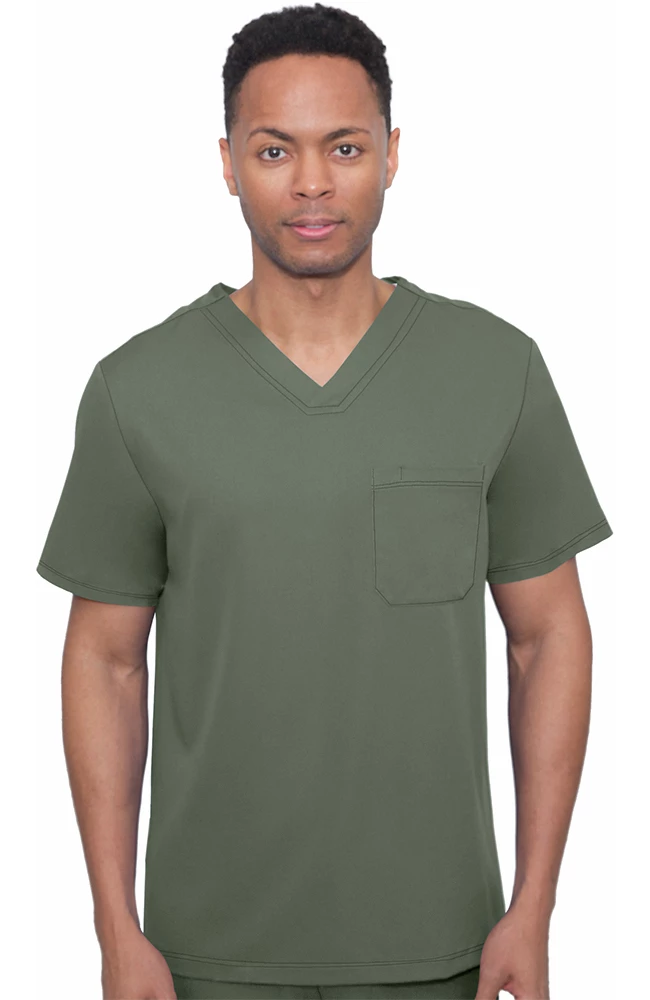 Healing Hands Men's Mason Solid Scrub Top 3 Healing Hands Men's Mason Solid Scrub Top