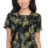 Koi Clearance Women's Lola Baby's Breath Print Scrub Top -Cherokee Shop 1 ko 1027pr printclearancebbl 650