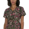 Koi Clearance Women's Early Energy Dainty Camo Print Scrub Top