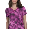 Koi Clearance Women's Raquel Mock Wrap Heather Raspberry Tie Dye Print Scrub Top 1 Koi Clearance Women's Raquel Mock Wrap Heather Raspberry Tie Dye Print Scrub Top -Cherokee Shop 1 ko 1049pr printclearancehrd 650