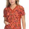 Koi Clearance Women's Aurora Desert Butterfly Print Scrub Top -Cherokee Shop 1 ko 1066pr printclearancedbf 650