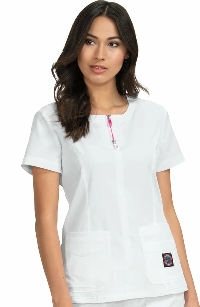 Koi Women's Serenity Solid Scrub Top 3 Koi Women's Serenity Solid Scrub Top