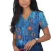Koi Clearance Women's Reform Jacobean Ombre Print Scrub Top -Cherokee Shop 1 ko 370plm printclearancejbo 650
