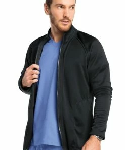 Koi Men's Freedom Zip Front Solid Scrub Jacket