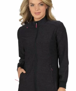 Koi Women's Impact Zip Front Solid Scrub Jacket