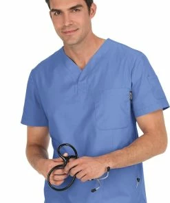 Koi Clearance Men's Jason 3Pkt Solid Scrub Top