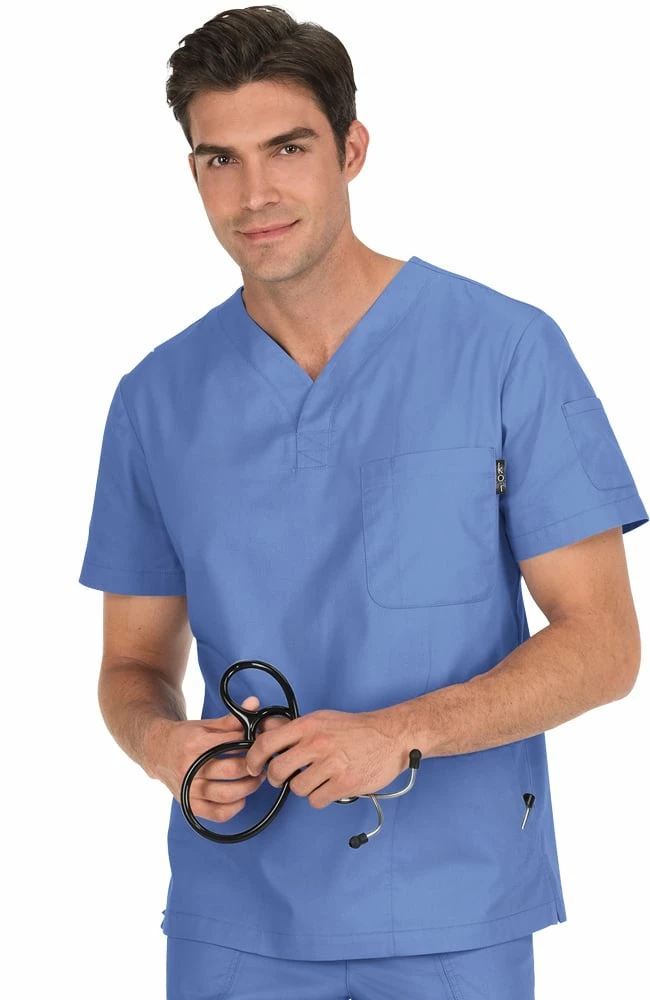 Koi Clearance Men's Jason 3Pkt Solid Scrub Top 3 Koi Clearance Men's Jason 3Pkt Solid Scrub Top