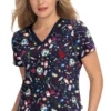 Koi Clearance Women's Lulu Super Hero Print Scrub Top -Cherokee Shop 1 ko f100pr printclearancesuh 650