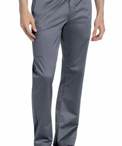 Landau Clearance Stretch Men's By Elastic Waist Cargo Scrub Pant