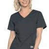 Landau Clearance Women's Surplice Solid Scrub Top -Cherokee Shop 1 ln 70228 clearance 650