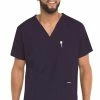 Landau Clearance Men's 5-Pocket Solid Scrub Top -Cherokee Shop 1 ln 7489 clearancetnp 650