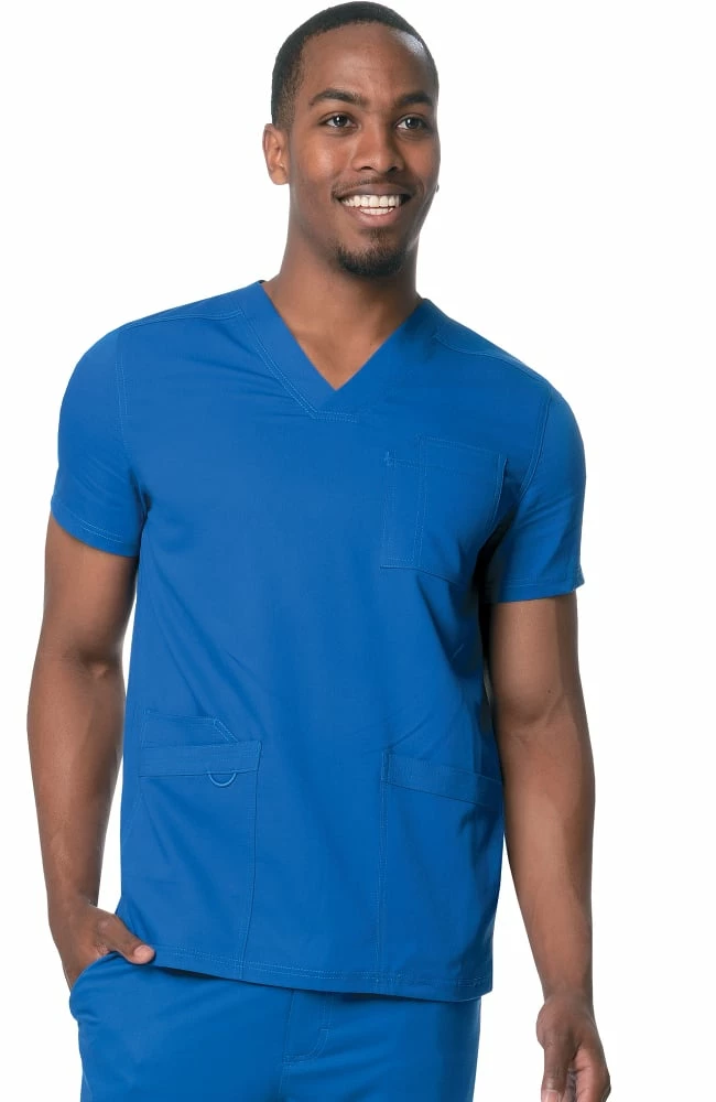 Urbane Clearance Men's V-Neck Solid Scrub Top 3 Urbane Clearance Men's V-Neck Solid Scrub Top