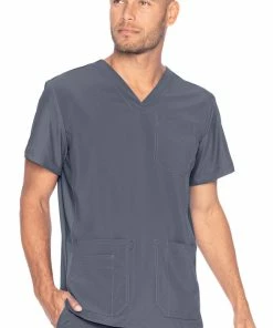 Urbane Clearance Men's Quick Cool V-Neck Solid Scrub Top