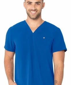 Urbane Men's Tuckable Solid Scrub Top