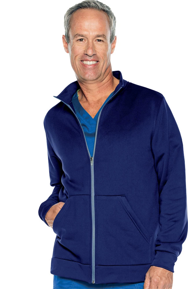 Urbane Men's Fleece Solid Scrub Jacket 3 Urbane Men's Fleece Solid Scrub Jacket