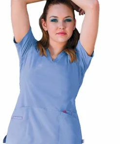 Smitten Clearance Women's V-Neck Solid Scrub Top