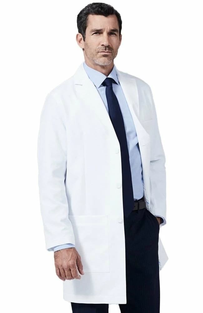 Medelita Men's M3 Laennec Classic Fit 40" Lab Coat 3 Medelita Men's M3 Laennec Classic Fit 40" Lab Coat