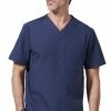 Medelita Men's V-Neck Chest Pocket Solid Scrub Top -Cherokee Shop 1 md mfmst 650