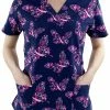 Maevn Uniforms Clearance Women's Graceful Strength Print Scrub Top 2 Maevn Uniforms Clearance Women's Graceful Strength Print Scrub Top -Cherokee Shop 1 mv 1767 printclearancegst 650