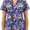 Maevn Uniforms Women's Nature's Calm Print Scrub Top 2 Maevn Uniforms Women's Nature's Calm Print Scrub Top -Cherokee Shop 1 mv 1767 printntc 650