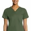 EON Women's Sporty V-Neck Solid Scrub Top 1 EON Women's Sporty V-Neck Solid Scrub Top -Cherokee Shop 1 mv 1778 650