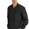Maevn Uniforms Men's Front Zip Warm Up Scrub Jacket -Cherokee Shop 1 mv 5861 blk 650