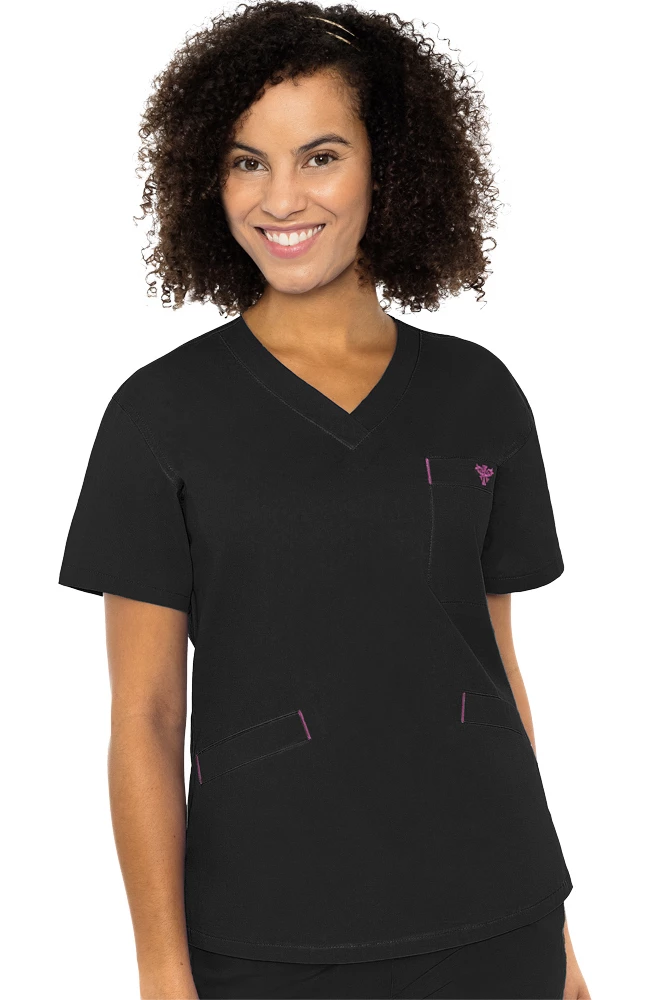 Med Couture Clearance Women's Signature V-Neck Solid Scrub Top 3 Med Couture Clearance Women's Signature V-Neck Solid Scrub Top