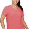 Med Couture Clearance Women's Knit Back Solid Scrub Top -Cherokee Shop 1 pe 8478 clearance 650