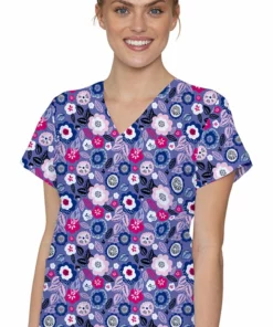 Med Couture Clearance Women's Vicky Urban Floral Print Top