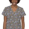Med Couture Women's Vicky Geo Leaflets Print Scrub Top 2 Med Couture Women's Vicky Geo Leaflets Print Scrub Top -Cherokee Shop 1 pe 8564 printlea 650