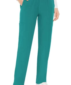 Med Couture Clearance Women's Paige Knit Waistband Cargo Yoga Scrub Pant