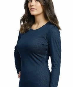 White Cross Women's Birdseye Knit Long Sleeve Solid Underscrub T-Shirt