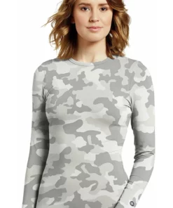 White Cross Clearance Women's Camo Olive Print Underscrub
