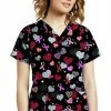 White Cross Clearance Women's Fierce Hope Print Scrub Top -Cherokee Shop 1 wc 618 printclearancefch 650