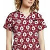 White Cross Clearance Women's Stay Cozy Print Scrub Top -Cherokee Shop 1 wc 618 printclearancescz 650