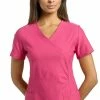 White Cross Clearance Women's Mock Wrap Scrub Top 2 White Cross Clearance Women's Mock Wrap Scrub Top -Cherokee Shop 1 wc 792 clearance 650